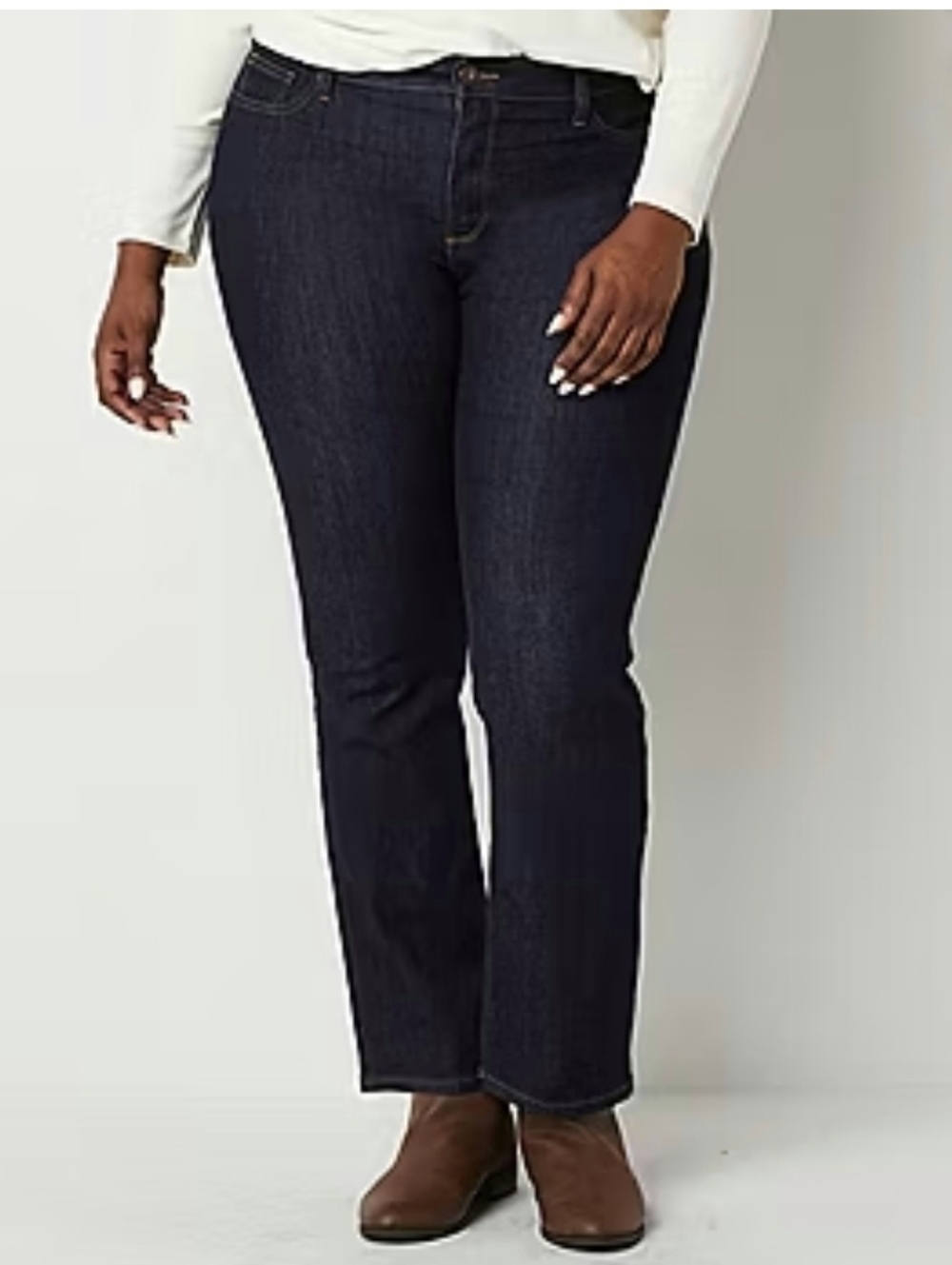 Style & Co Dark Blue Women’s Straight-Leg Jeans Size 12